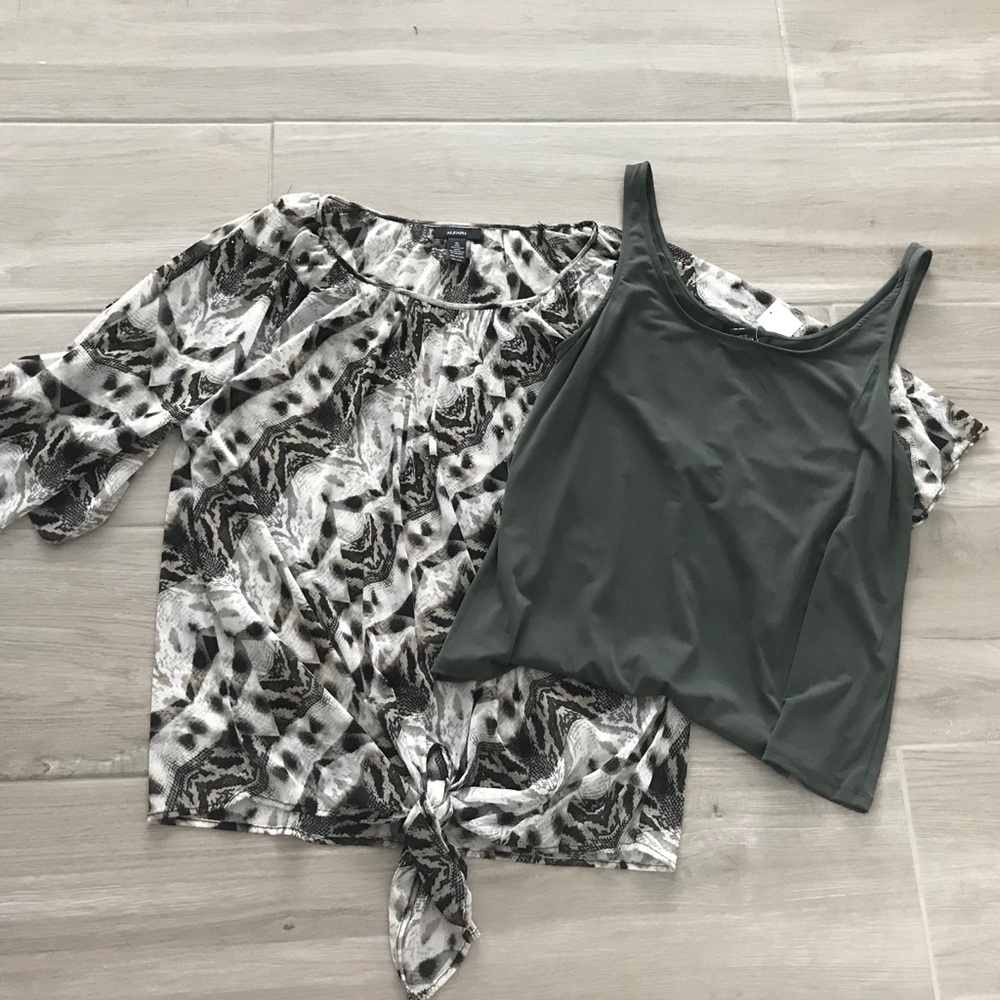 SOLD! NWT Alfani Two Piece Blouse